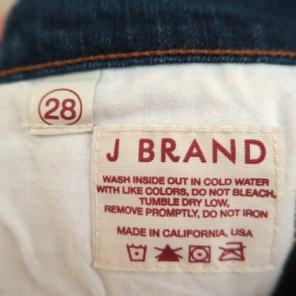 J BRAND 3912 Aruba Jeans Womens 28 Low Rise Skinny Stretch Dark Wash Y2K EUC - Picture 10 of 12